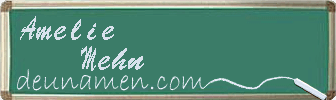 Amelie Mehn Visitenkarte